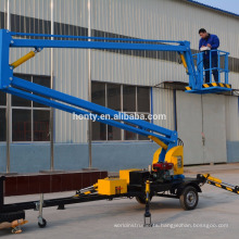 China best quality trailer mounted boom lift rental / high building cleaning equipment